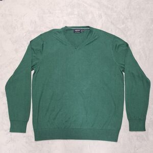 Nautica V-Neck Pullover Sweater Men's XL Golf Activewear Athleisure Casual
